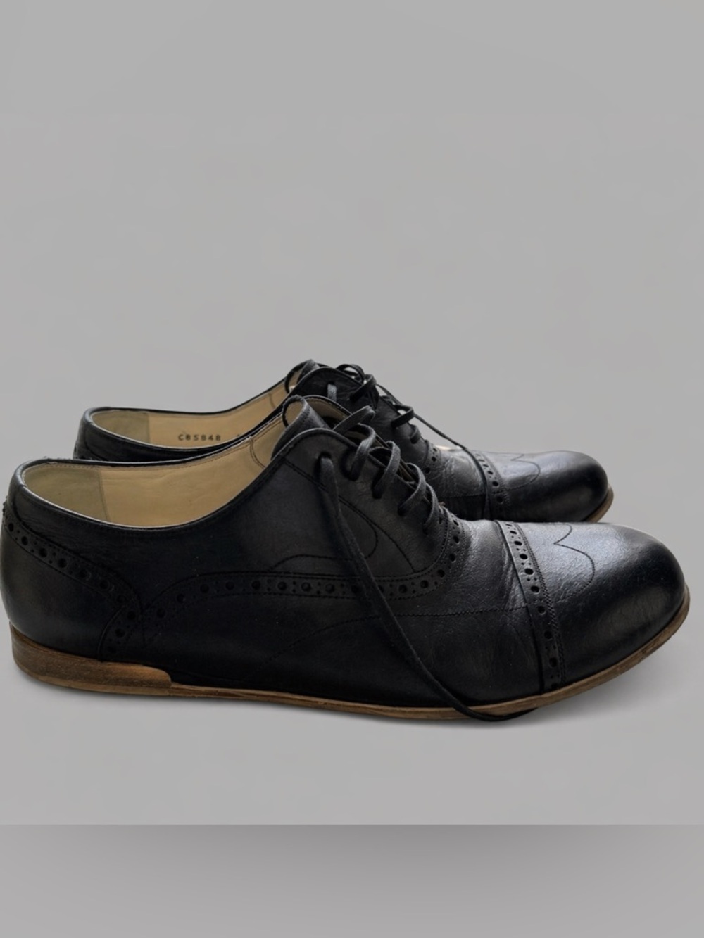 Dolce & Gabbana Men’s Black Leather Shoes Size 8